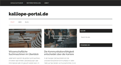 Desktop Screenshot of kalliope-portal.de