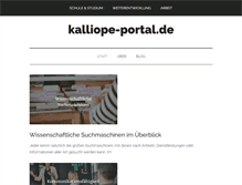 Tablet Screenshot of kalliope-portal.de
